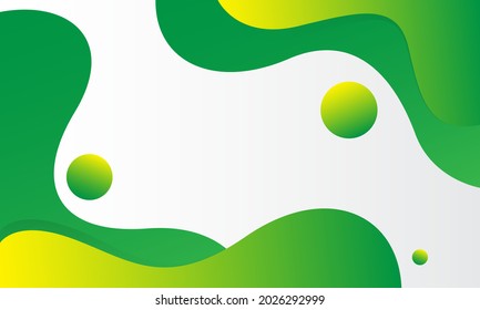 Abstract green and yellow liquid background. Eps10 vector