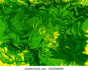 Abstract green and yellow vector background or pattern with handsome lines