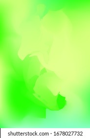 Abstract green and yellow watercolor background, painted vector illustration like sea waves. Watercolor gradient pattern with thin wavy border lines, vector painting. Abstract colorful oil paints.