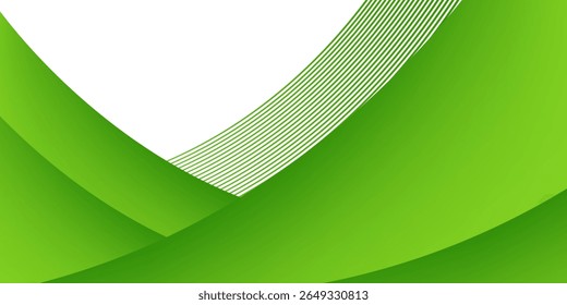 Abstract green and yellow wave background. Eps10 vector