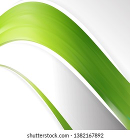 Abstract Green and Yellow Wave Business Background