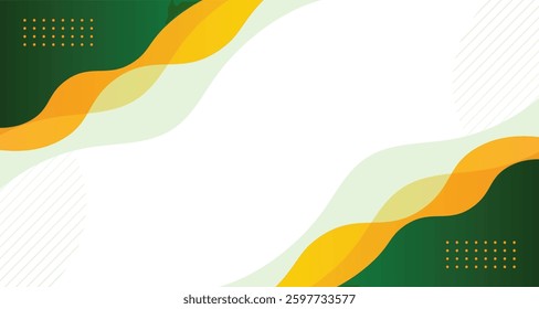 Abstract green yellow wave flowing gradient  background. Modern futuristic background. Can be use for landing page, presentation, brochures, flyers, magazines, any brandings, banners.