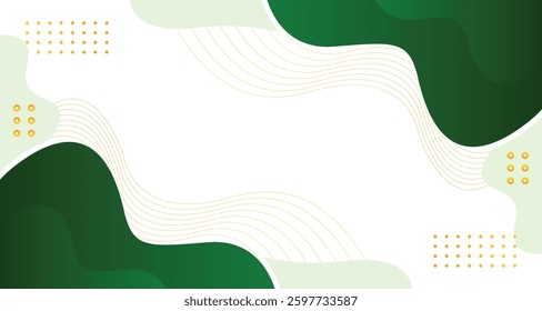 Abstract green yellow wave flowing gradient  background. Modern futuristic background. Can be use for landing page, presentation, brochures, flyers, magazines, any brandings, banners.