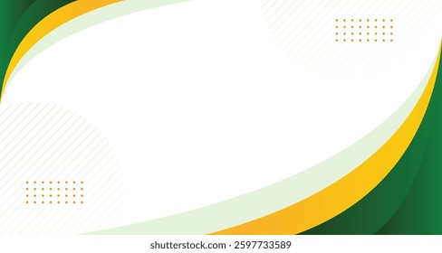 Abstract green yellow wave flowing gradient  background. Modern futuristic background. Can be use for landing page, presentation, brochures, flyers, magazines, any brandings, banners.