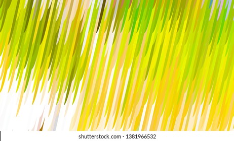 Abstract Green Yellow and White Diagonal Lines and Stripes Background Vector Image