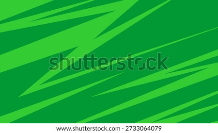 Abstract green zigzag sports pattern with dynamic sharp lines
