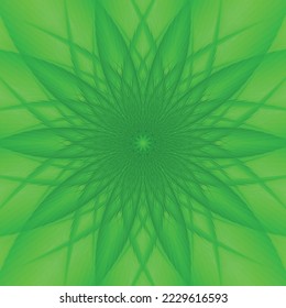Fondo de vegetación abstracta, hojas verdes con forma de corazón