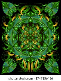 Abstract GreenLeave Mandala Vector is vector art with an elegant look and more dimension