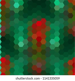Abstract green-pink background with triangles