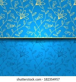 Abstract greeting card, background with decorative flowers