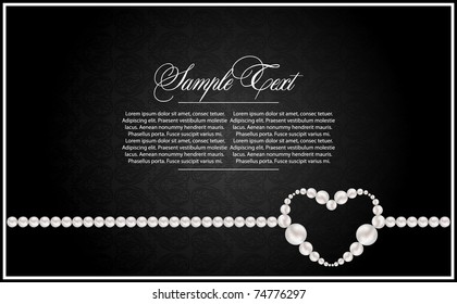 abstract greeting card with heart