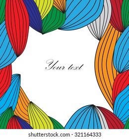 Abstract greeting card. Vector illustration