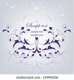 Abstract greeting card. Wedding card or invitation