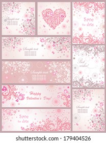 Tarjetas de felicitación abstractas