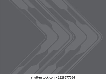 Abstract grey arrow circuit curve design technology futuristic background vector illustration.