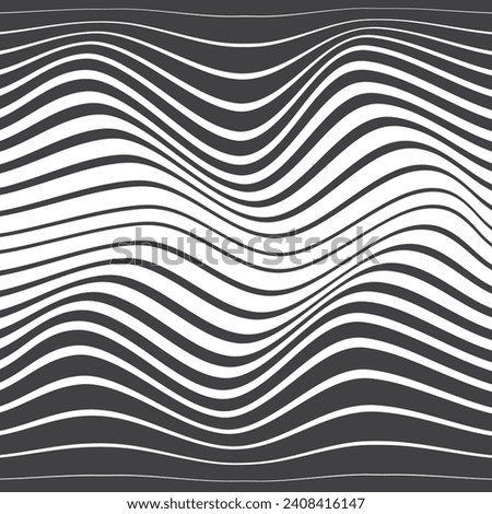 abstract grey ash color horizontal blend halftone wavy distort line pattern