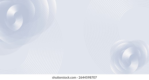 Abstract grey background art with dynamic circle lines. geometry, color, backdrop, transparent.  good simple modern nice