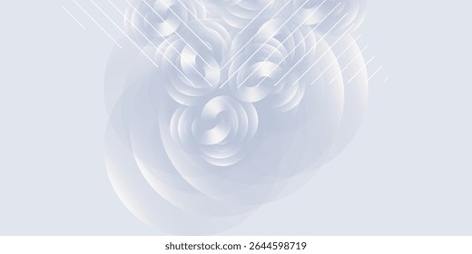 Arte de fondo gris Abstractas con líneas circulares dinámicas. geometría, color Buen diseño moderno simple Ilustraciones naturales Vector