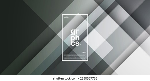 Abstract grey background basic geometric square overlap with shadow . Eps10 vector illustration