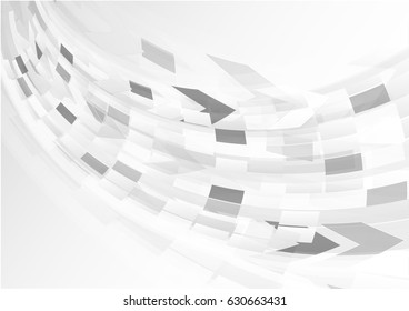 Abstract grey background with curve light