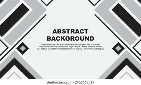 Abstract Grey Background Design Template. Banner Wallpaper Vector Illustration. Grey Flag