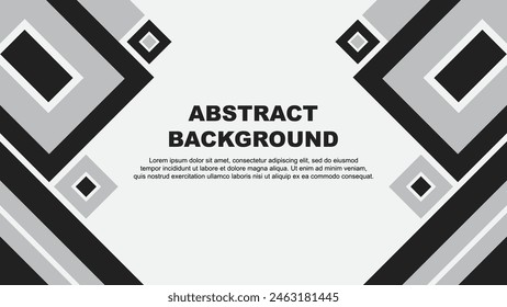 Abstract Grey Background Design Template. Banner Wallpaper Vector Illustration. Grey Cartoon