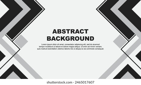 Abstract Grey Background Design Template. Banner Wallpaper Vector Illustration. Grey Banner