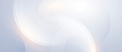 Abstract grey background with dynamic circle lines.