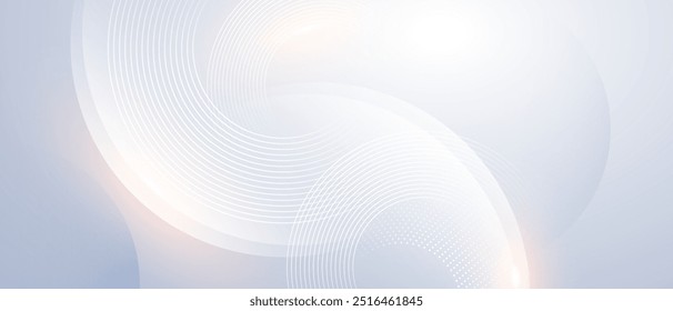 Abstract grey background with dynamic circle lines.