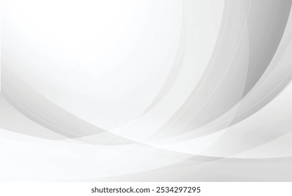 Abstract grey background with dynamic circle lines.