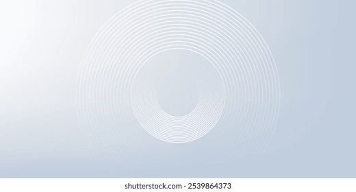 Abstract grey background with dynamic circle lines.