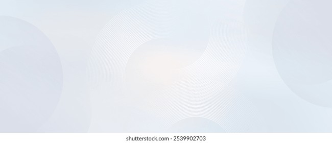 Abstract grey background with dynamic circle lines. eps 10