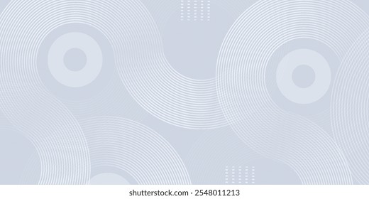 Abstract grey background with dynamic circle lines.