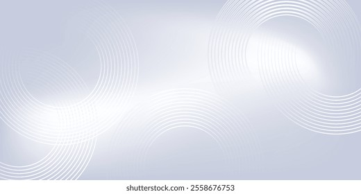 Abstract grey background with dynamic circle lines. vector illustration eps10