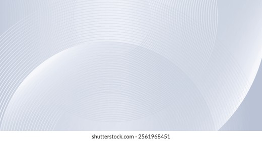 Abstract grey background with dynamic circle lines modern art design