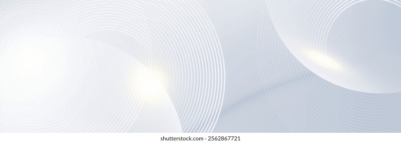 Abstract grey background with dynamic circle lines. vector eps10