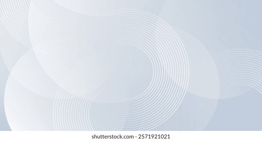 Abstract grey background with dynamic circle lines. 
