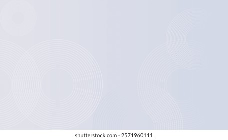 Abstract grey background with dynamic circle lines