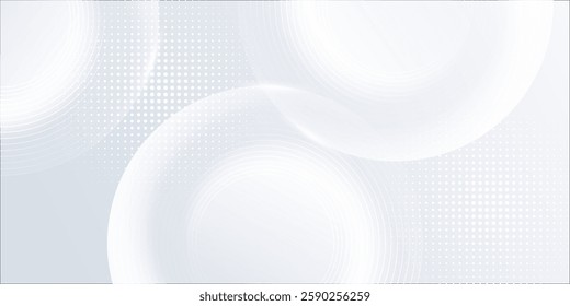 Abstract grey background with dynamic circle lines.modern vector eps10