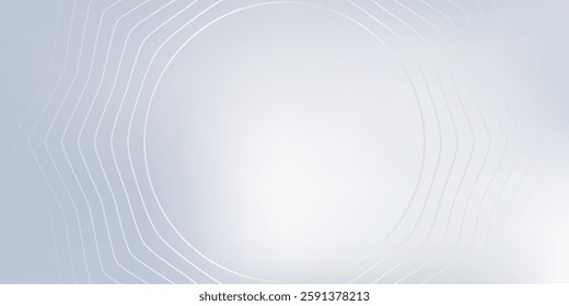Abstract grey background with dynamic circle lines.