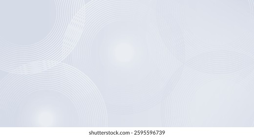 Abstract grey background with dynamic circle lines art model