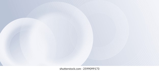 Abstract grey background with dynamic circle lines. modern background