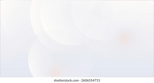 Abstract grey background with dynamic circle lines style