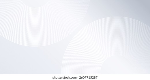 Abstract grey background with dynamic circle lines modern simple