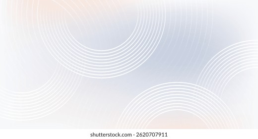 Fundo cinza abstrato com linhas de círculo dinâmicas