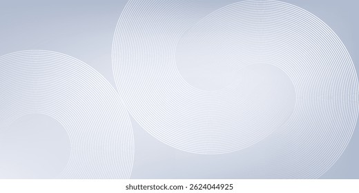Abstract Grey Background with Dynamic Circle Lines, Perfect for Modern Graphic Design Projects, Banners, Brochures, and Digital Art, Ideal for Corporate Branding and Creative Presentations