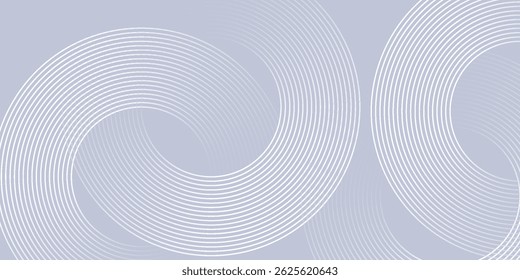 Abstract grey background with dynamic circle lines. vector eps10