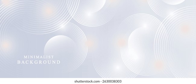Abstract grey background with dynamic circle lines eps 10.