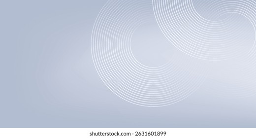 Abstract Grey Background with Dynamic Circle Lines, Perfect for Modern Graphic Design Projects, Banners, Brochures, and Digital Art, Ideal for Corporate Branding and Creative Presentations