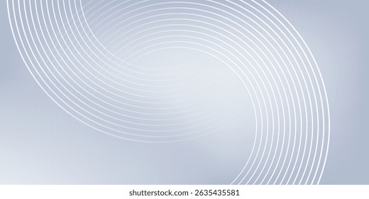 Abstract Grey Background with Dynamic Circle Lines, Perfect for Modern Graphic Design Projects, Banners, Brochures, and Digital Art, Ideal for Corporate Branding and Creative Presentations